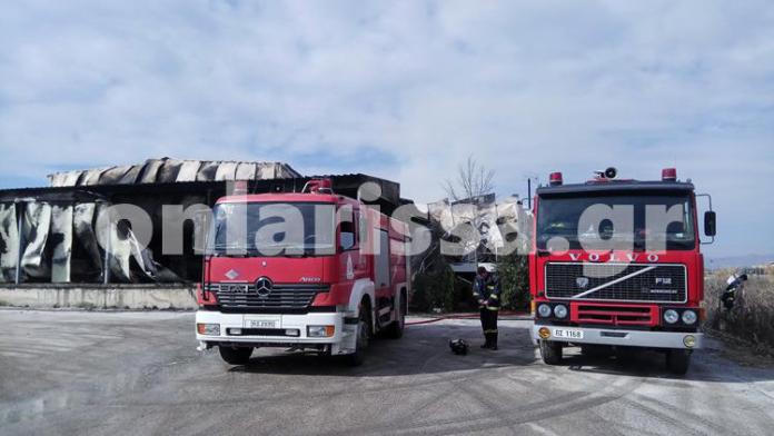 Λάρισα: Πυρκαγιά κατέστρεψε ολοσχερώς τυροκομείο Λάρισα: Πυρκαγιά κατέστρεψε ολοσχερώς τυροκομείο