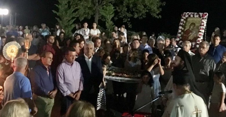 Λαμπρή εορτή της Κοιμήσεως της Θεοτόκου στη Ραψάνη Λαμπρή εορτή της Κοιμήσεως της Θεοτόκου στη Ραψάνη