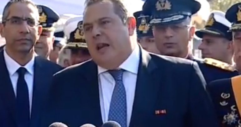 Καμμένος: Θα πληρώσει ακριβά όποιος τολμήσει να αμφισβητήσει την εθνική μας κυριαρχία Καμμένος: Θα πληρώσει ακριβά όποιος τολμήσει να αμφισβητήσει την εθνική μας κυριαρχία