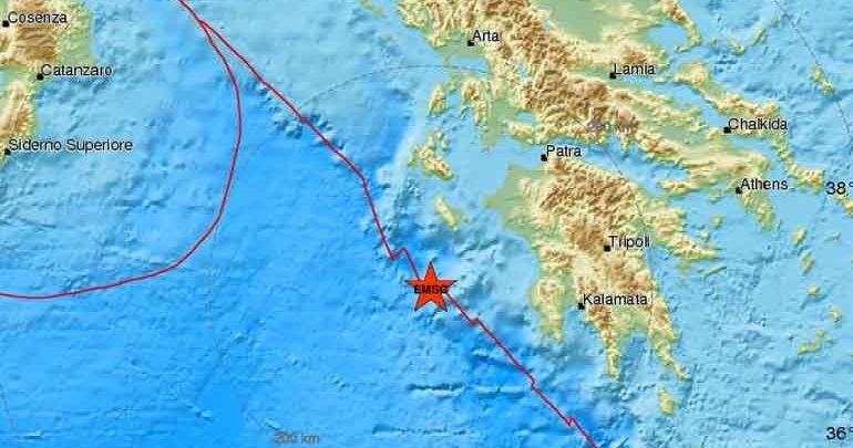 Σεισμική δόνηση 4,1R νοτιοδυτικά της Ζακύνθου Σεισμική δόνηση 4,1R νοτιοδυτικά της Ζακύνθου