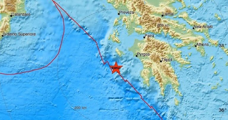 Σεισμική δόνηση 4,4R νότια της Ζακύνθου Σεισμική δόνηση 4,4R νότια της Ζακύνθου