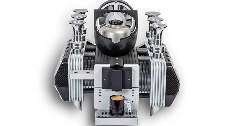 Κινητήρας της Porsche μετατράπηκε σε καφετέρια! Κινητήρας της Porsche μετατράπηκε σε καφετέρια!