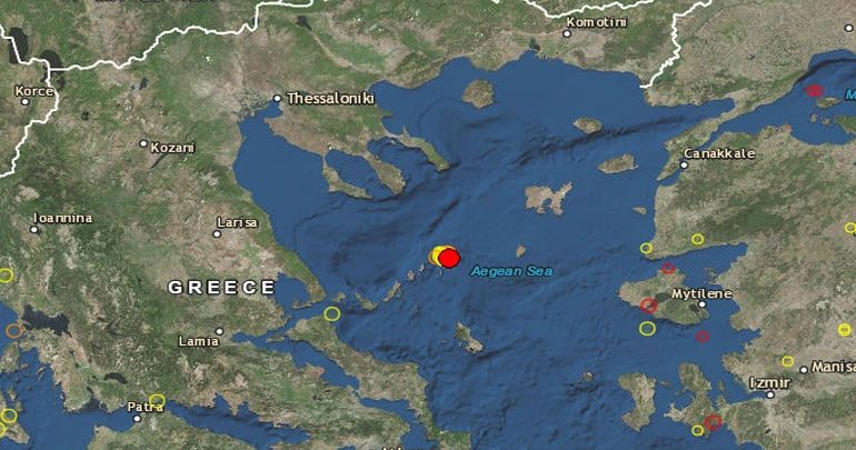 Διπλή σεισμική δόνηση στις Σποράδες Διπλή σεισμική δόνηση στις Σποράδες