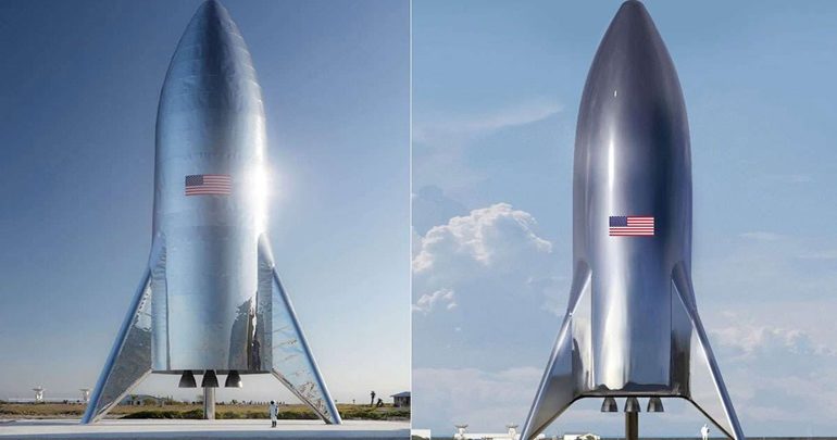 Η Space X παρουσίασε τις πρώτες εικόνες του πυραύλου που ετοιμάζει για τη Σελήνη και τον Άρη Η Space X παρουσίασε τις πρώτες εικόνες του πυραύλου που ετοιμάζει για τη Σελήνη και τον Άρη
