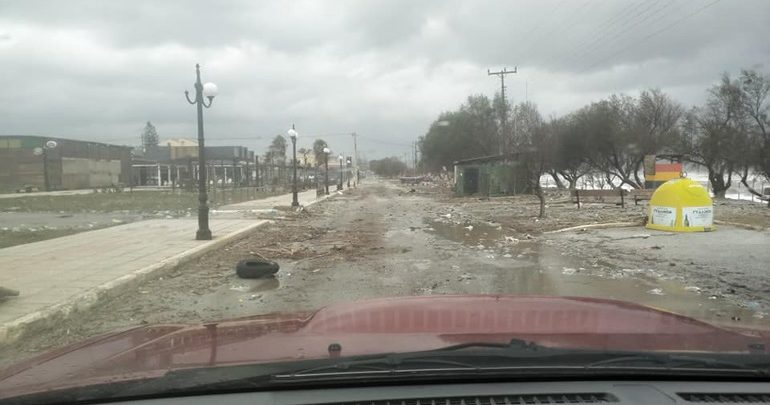Εικόνες βιβλικής καταστροφής στα Χανιά Εικόνες βιβλικής καταστροφής στα Χανιά