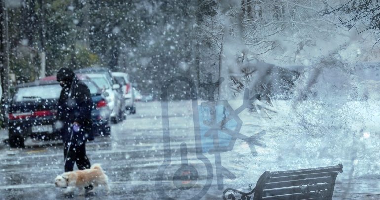 Θυελλώδεις βοριάδες, χιονοπτώσεις και βροχές Θυελλώδεις βοριάδες, χιονοπτώσεις και βροχές