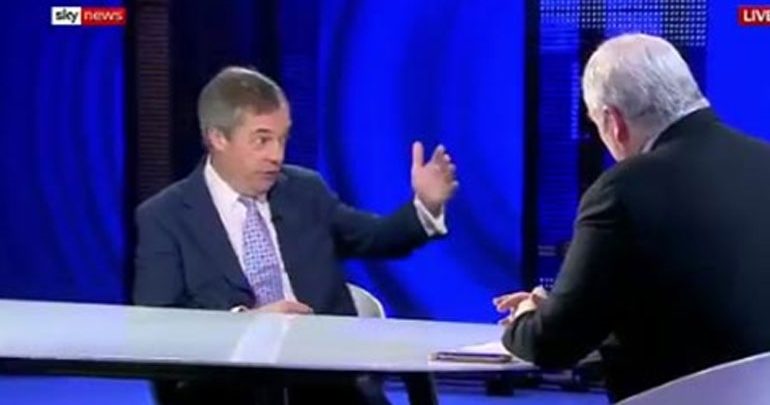 N. Farage: «Θα αναλάβω επικεφαλής του κόμματος Brexit αν συμμετάσχει το Ηνωμένο Βασίλειο στις ευρωεκλογές» N. Farage: «Θα αναλάβω επικεφαλής του κόμματος Brexit αν συμμετάσχει το Ηνωμένο Βασίλειο στις ευρωεκλογές»