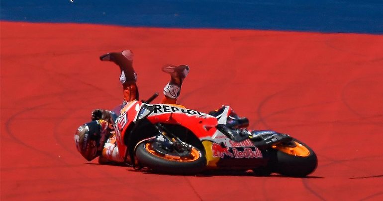MotoGP2019: Η πτώση του Marquez στην Αμερική MotoGP2019: Η πτώση του Marquez στην Αμερική