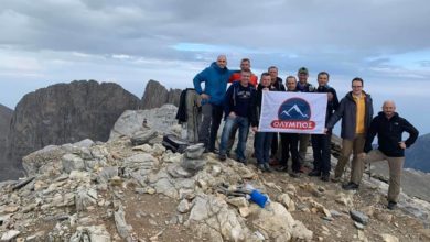 Στελέχη της ΟΛΥΜΠΟΣ στην… κορυφή του Ολύμπου (φώτο)