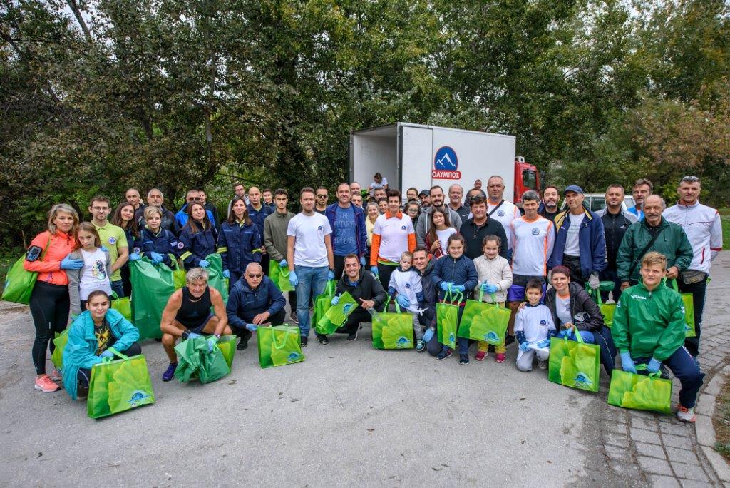 Πλήθος εθελοντών στην πρωτοβουλία της ΟΛΥΜΠΟΣ για έναν καθαρότερο Πηνειό