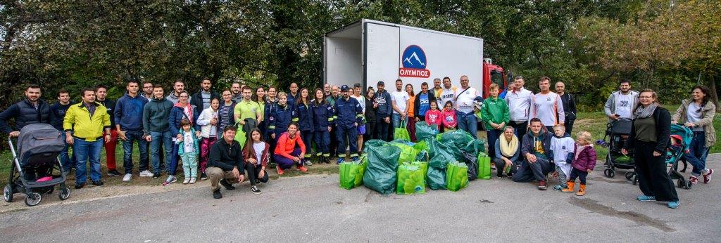 Πλήθος εθελοντών στην πρωτοβουλία της ΟΛΥΜΠΟΣ για έναν καθαρότερο Πηνειό