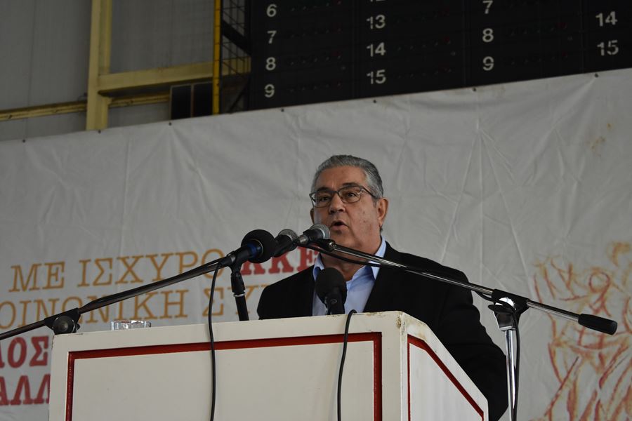 Δ. Κουτσούμπας από Λάρισα: «Η κυβέρνηση λογαριάζει χωρίς τον ξενοδόχο αν νομίζει πώς θα βγει άβρεχτη από την πολιτική που εφαρμόζει» (φωτο)