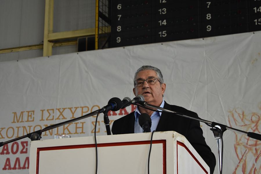 Δ. Κουτσούμπας από Λάρισα: «Η κυβέρνηση λογαριάζει χωρίς τον ξενοδόχο αν νομίζει πώς θα βγει άβρεχτη από την πολιτική που εφαρμόζει» (φωτο)