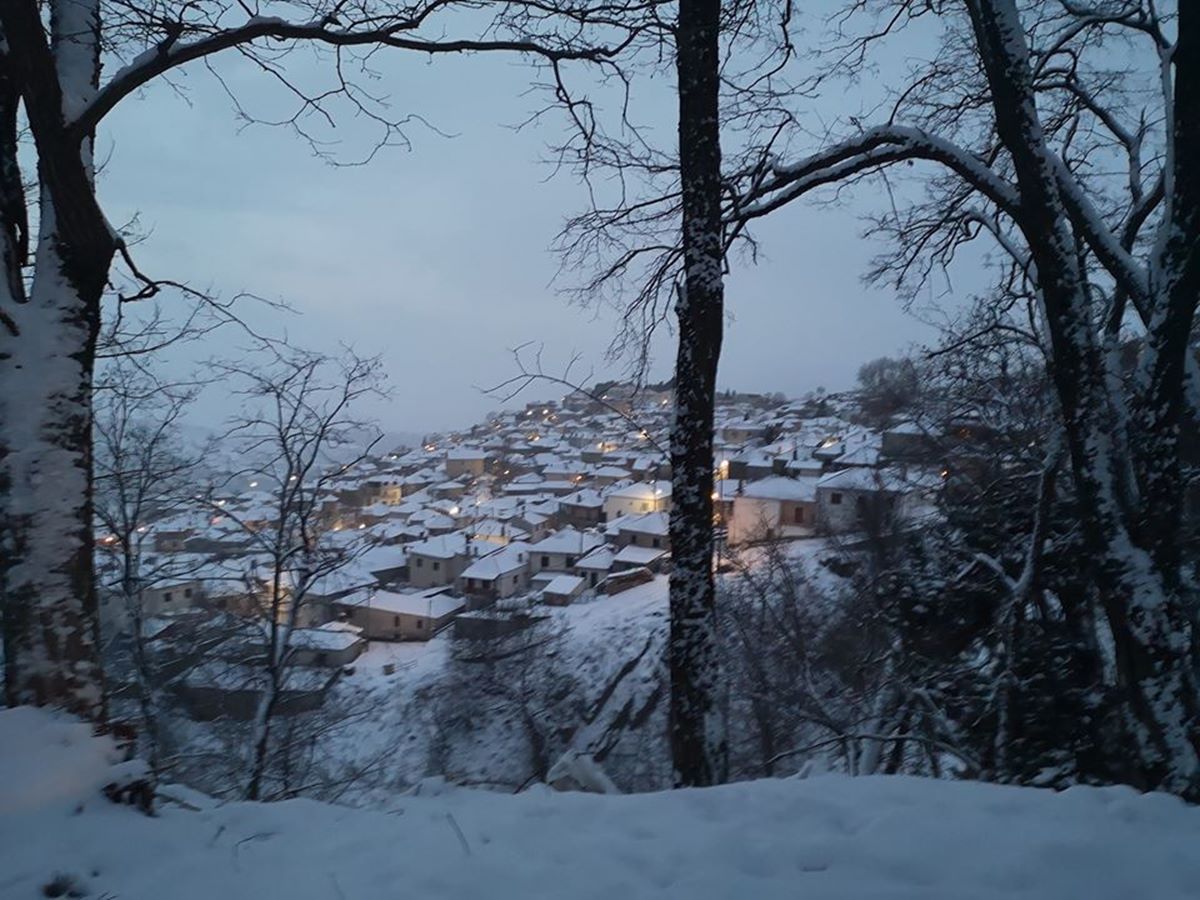 Σε αλπικό τοπίο ξύπνησαν στο Λιβάδι Ελασσόνας - Δεν προλαβαίνουν να ρίξουν αλάτι και αμέσως το στρώνει (βίντεο – φωτο)