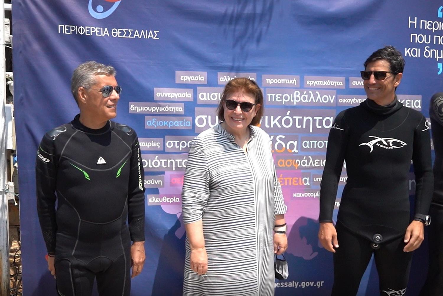 Τα πρώτα εγκαίνια στον κόσμο κάτω από το νερό έγιναν στην Αλόννησο - Δείτε φωτό και βίντεο