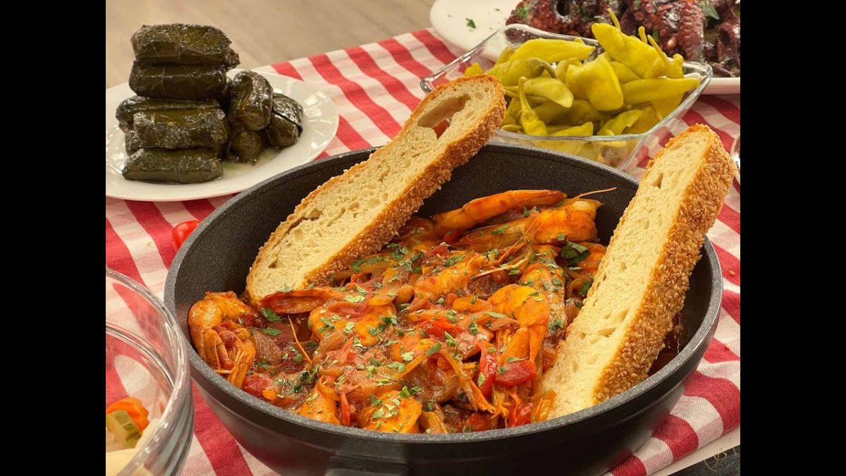 Γαρίδες σαγανάκι