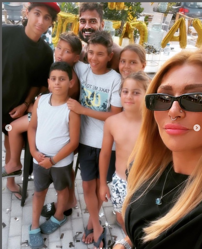 Αγγελική Ηλιάδη & Σάββας Γκέντσογλου: Μαζί στα γενέθλια του γιου τους, Βασίλη