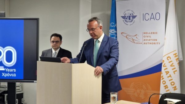 Χρ. Σταϊκούρας: Βούλησή μας η περαιτέρω εμβάθυνση της συνεργασίας με τον ICAO και τους υπόλοιπους φορείς της Πολιτικής Αεροπορίας