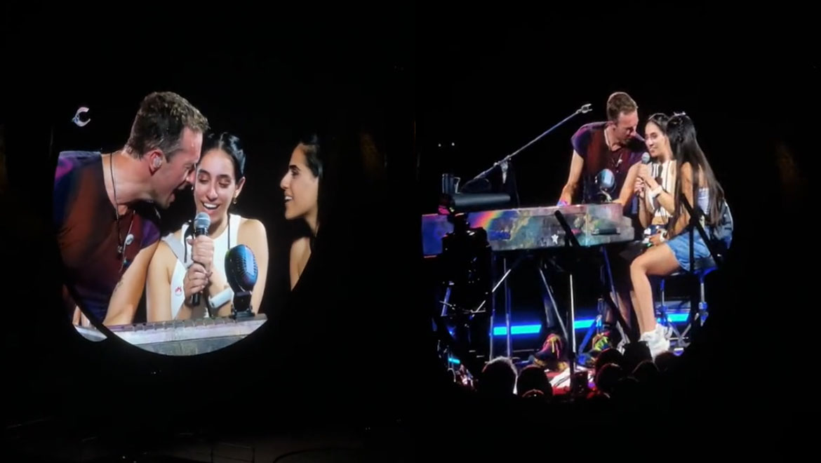 Coldplay: Η συγκινητική στιγμή που ο Chris Martin ανεβάζει στη σκηνή του ΟΑΚΑ μια θαυμάστρια που πάσχει από χρόνια νόσο