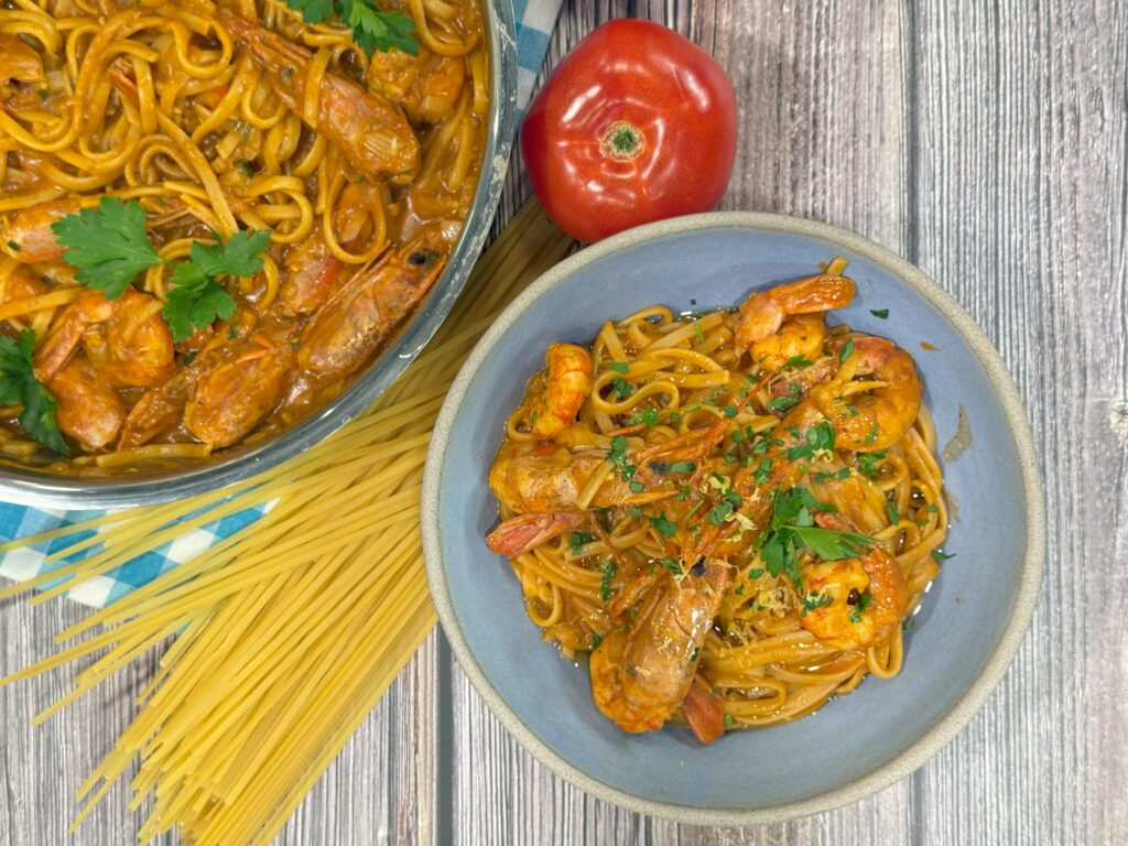 Γρήγορη και εύκολη γαριδομακαρονάδα