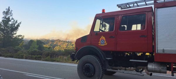 Μαρκόπουλο: Συναγερμός για φωτιά σε χαμηλή βλάστηση – Δεν απειλείται κατοικημένη περιοχή