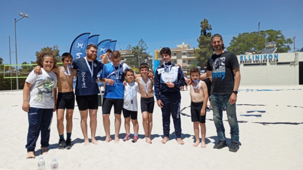 Επτά μετάλλια στο Πανελλήνιο Πρωτάθλημα (Beach Sumo) Σούμο ο Παμμεσσηνιακός ΑΣ Καράτε