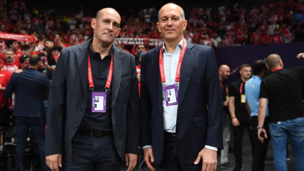 Στην προπόνηση του Ολυμπιακού οι αδερφοί Αγγελόπουλοι