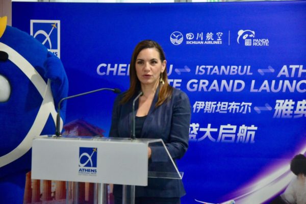 Η Sichuan Airlines συνδέει την Αθήνα με την πόλη Τσενγκντού της Κίνας – Όλγα Κεφαλογιάννη: Πολιτιστική και οικονομική γέφυρα μεταξύ των δύο πόλεων