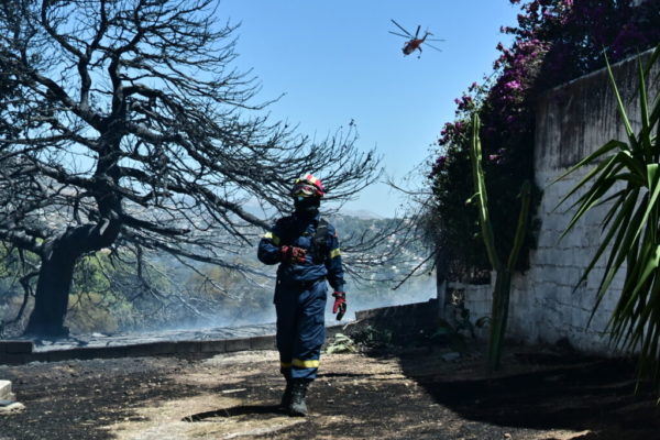 Φωτιά τώρα: Εικόνες καταστροφής, μέσα σε σπίτια οι φλόγες (photos)