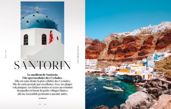 Ειδικό αφιέρωμα στη Σαντορίνη από το περιοδικό «Désirs de Voyages»
