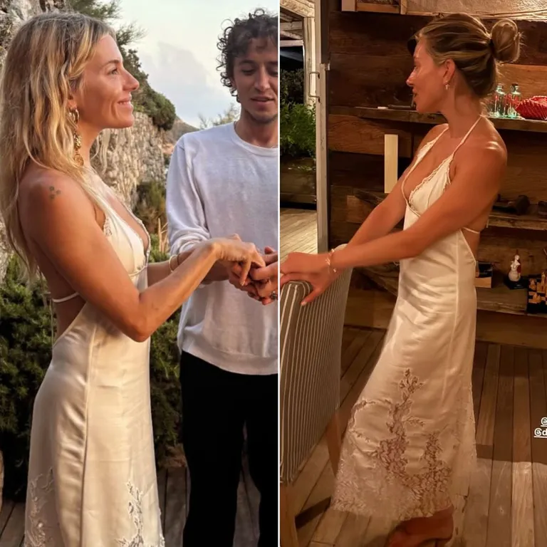 Sienna Miller: Το ρομαντικό σατέν φόρεμα που βλέπουμε παντού φέτος το καλοκαίρι