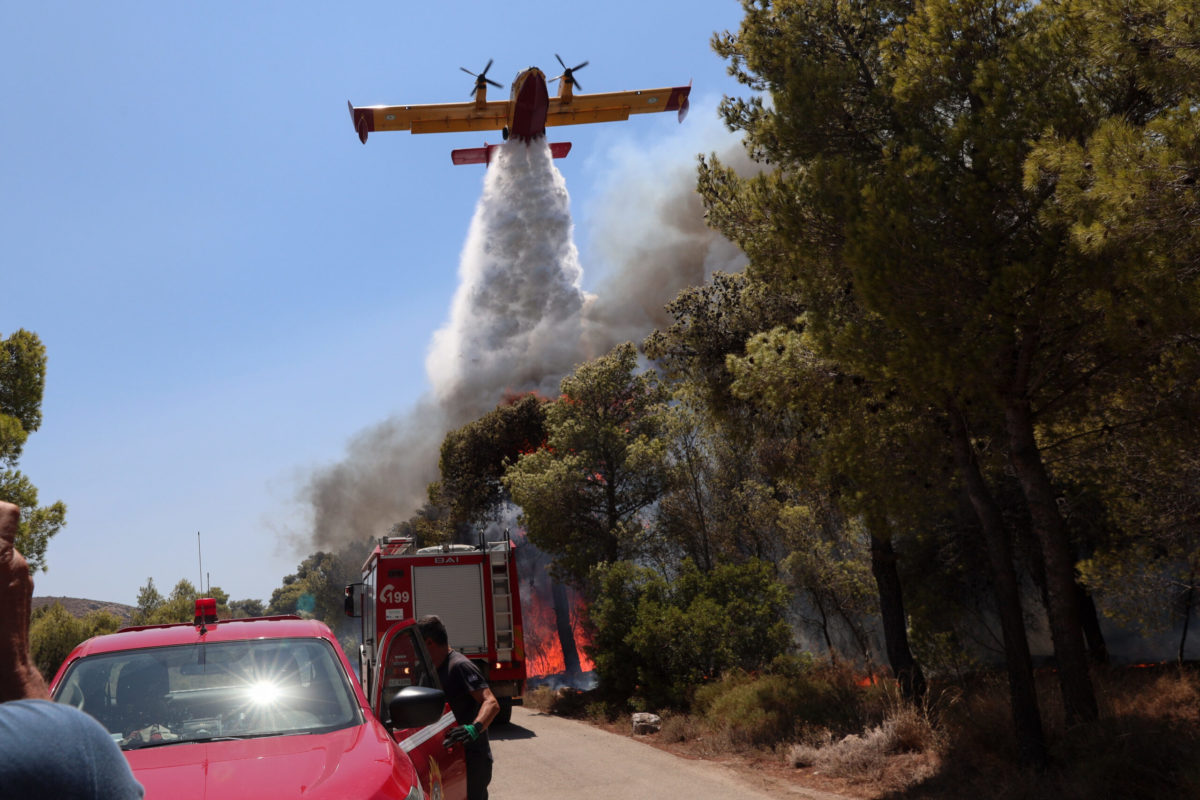 Φωτιά στην Κερατέα: Την τεράστια καταστροφή αποτυπώνει δορυφορική εικόνα