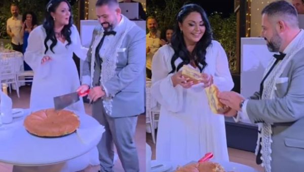 Viral γάμος στην Κρήτη: Αντί για τούρτα, οι νεόνυμφοι έκοψαν… burger!