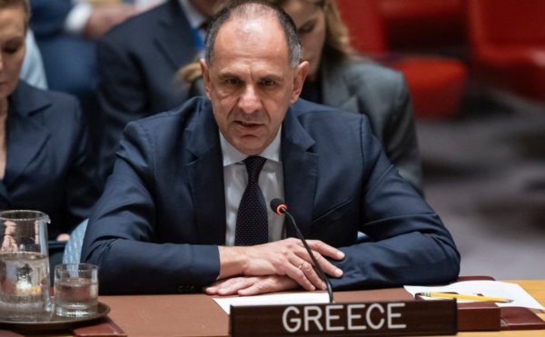 Γ. Γεραπετρίτης στο Συμβούλιο Ασφαλείας του ΟΗΕ: Η λύση των δύο κρατών είναι ο μόνος βιώσιμος δρόμος – Όχι ρόλος για τη Χαμάς στη Γάζα