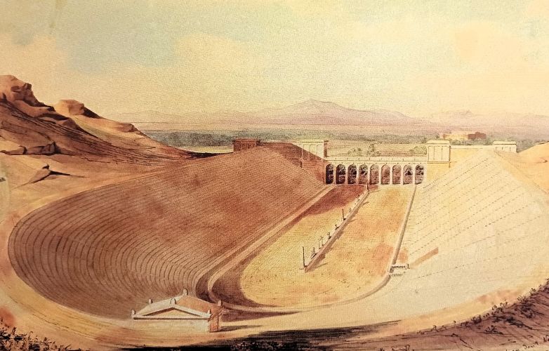 Το Καλλιμάρμαρο από τη σπηλιά των άγαμων θυγατέρων στους Ολυμπιακούς Αγώνες