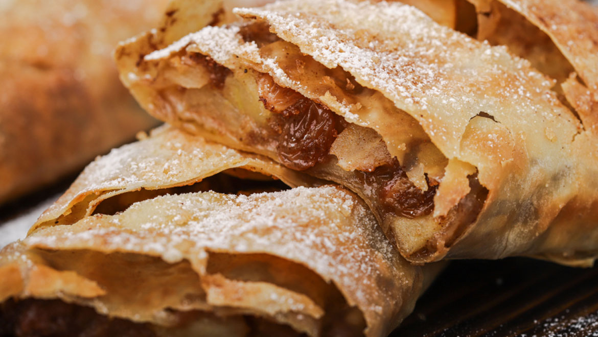 Στρούντελ μήλου με σφολιάτα