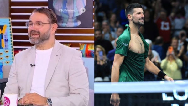 Σταύρος Μπαλάσκας: Το σχόλιο στο Πρωινό για τον Novak Djokovic – «Έσκισε την μπλούζα του κι έδειξε το στέρνο του»