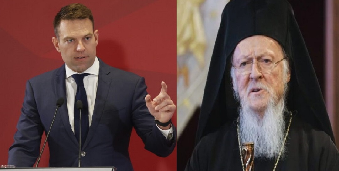 Συνάντηση του Στέφανου Κασσελάκη με τον Οικουμενικό Πατριάρχη Βαρθολομαίο στο Φανάρι