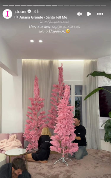 Ιωάννα Τούνη: Ο εντυπωσιακός Χριστουγεννιάτικος στολισμός στο σπίτι της με… τρία δέντρα!