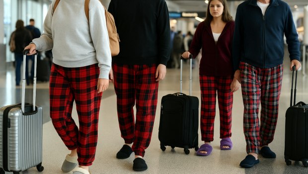 ΗΠΑ: Με πιτζάμες και παντόφλες οι επιβάτες στα αεροδρόμια – Viral απάντηση στην οδηγία «ντυθείτε καλύτερα»