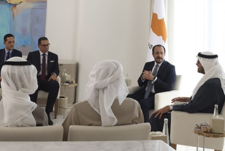 Ιστορική επίσκεψη του Προέδρου των Ηνωμένων Αραβικών Εμιράτων στην Κύπρο