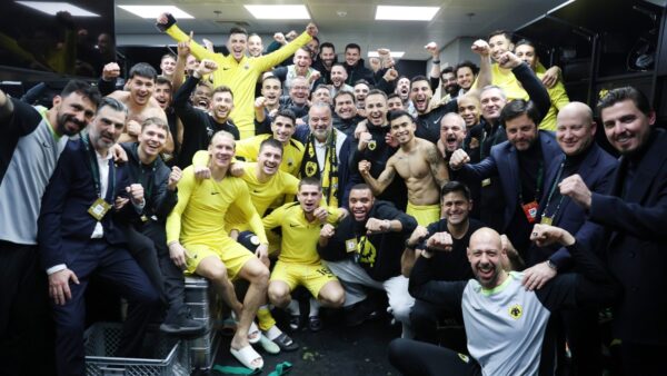 Το “κιτρινόμαυρο” πάρτι από τα αποδυτήρια της “OPAP Arena” (pics)