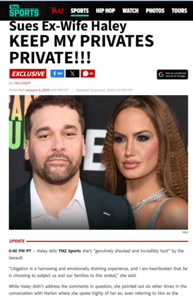 Hailey Bailey & Matt Kalil: Χώρισαν λόγω… μεγέθους και τώρα είναι στα δικαστήρια!