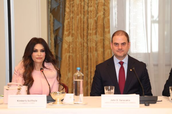 Συνάντηση στο Ελληνοαμερικανικό Εμπορικό Επιμελητήριο με την πρέσβη των ΗΠΑ στην Ελλάδα Κίμπερλι Γκίλφοϊλ