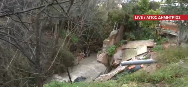 Kακοκαιρία: Εκκενώθηκαν τρία σπίτια στον Άγιο Δημήτριο