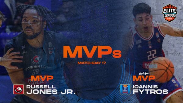 MVP της 17ης αγωνιστικής ο Τζόουνς, MVP Next Gen ο Φύτρος