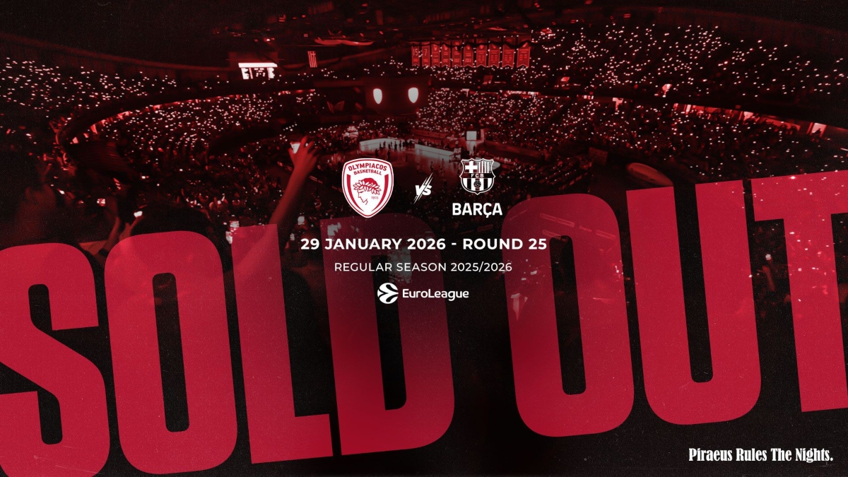 Ολυμπιακός: Εισιτήρια τέλος με Μπαρτσελόνα