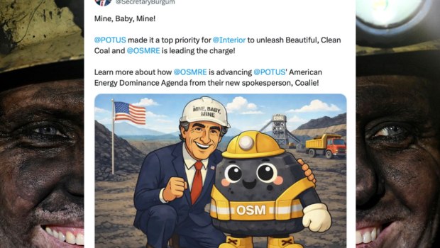 «Εξόρυσσε μωρό μου, εξόρυσσε»: Ο Coalie, η μασκότ του άνθρακα, έγινε το απόλυτο viral φιάσκο του Λευκού Οίκου