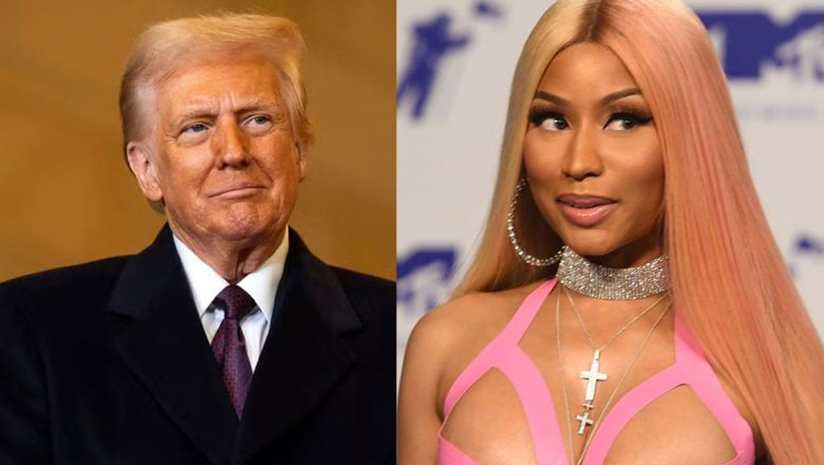 Nicki Minaj – Donald Trump: Οι AI φωτογραφίες με ασορτί ροζ ρούχα