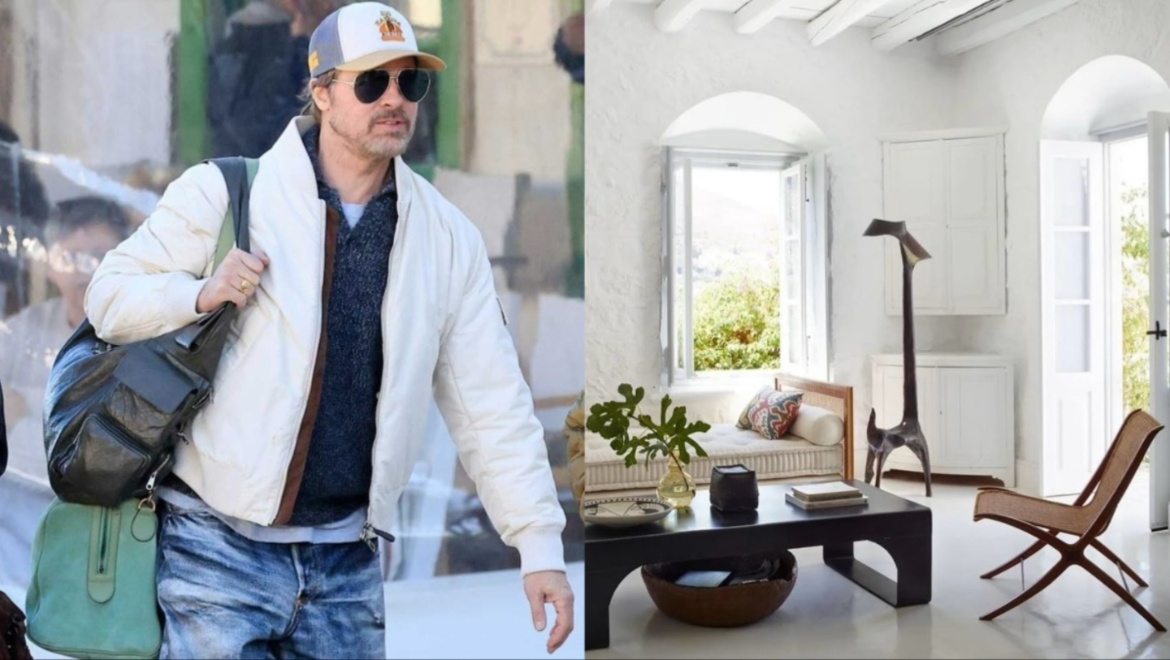 Brad Pitt: Αυτό είναι το άκρως εντυπωσιακό εσωτερικό του σπιτιού στο οποίο διαμένει στην Ύδρα